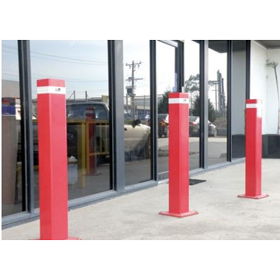 Fixed Square Bollard 90mm Galvanised or Powdercoated